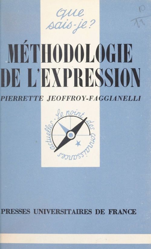 Couverture ebook de Méthodologie de l'expression, de Pierrette Jeoffroy-Faggianelli