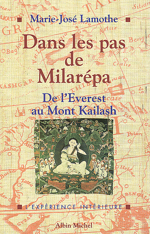 Couverture ebook de Dans les pas de Milarepa, de Marie-josé Lamothe