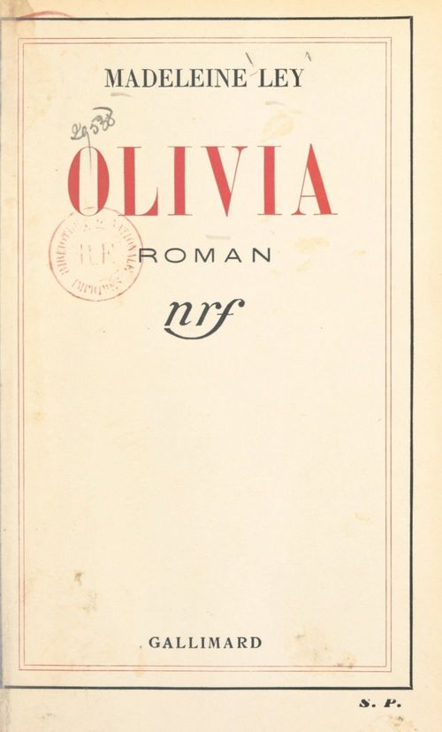 ebook cover of Olivia, by Madeleine Ley