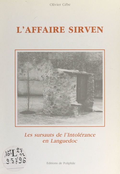 Couverture ebook de L'affaire Sirven, de Olivier Cébe