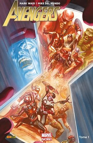 ebook cover of Avengers (2016) T01 - Guerre totale, by Mark Waid, Mike Del Mundo
