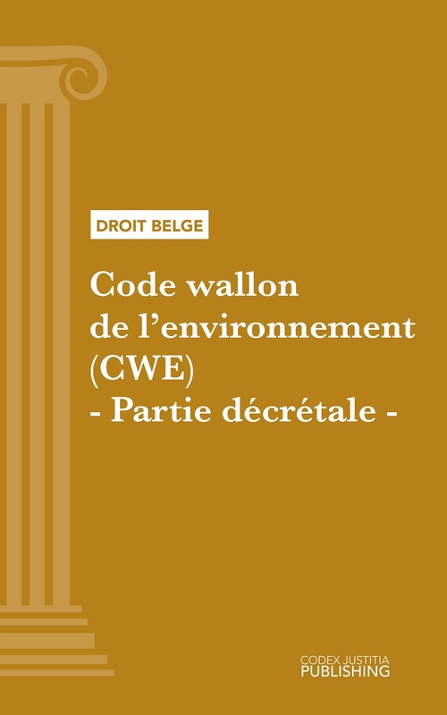 Couverture ebook de Code wallon de l'environnement (CWE) - Partie décrétale, de Various