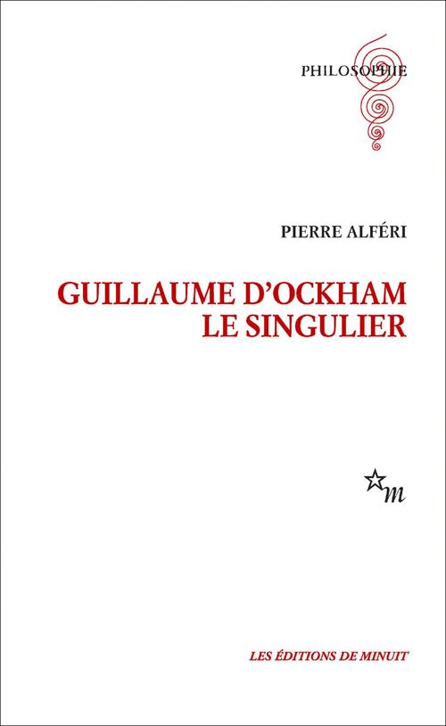 ebook cover of Guillaume d'Ockham. Le singulier, by Pierre Alferi