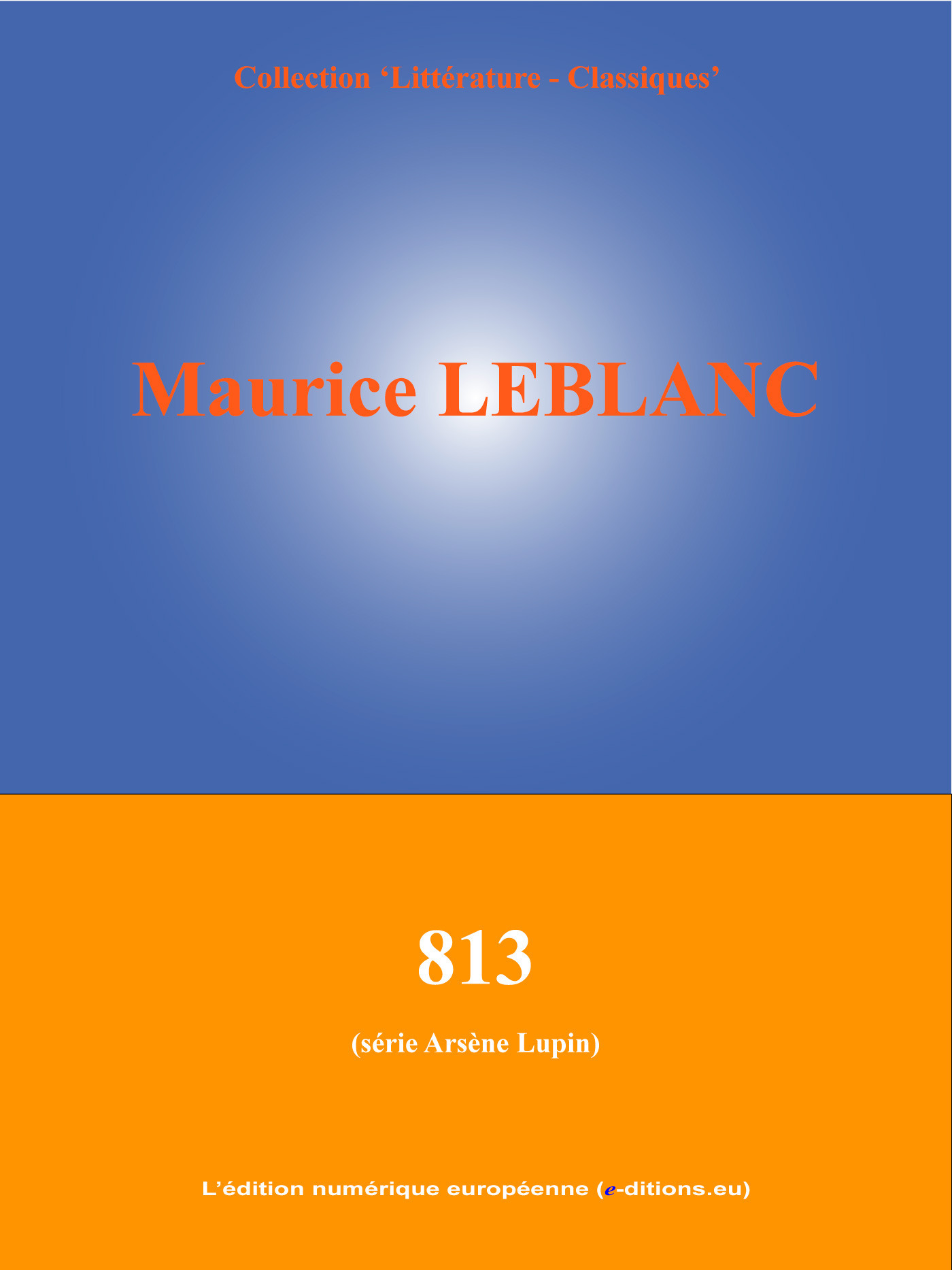 ebook cover of 813, by Maurice Leblanc
