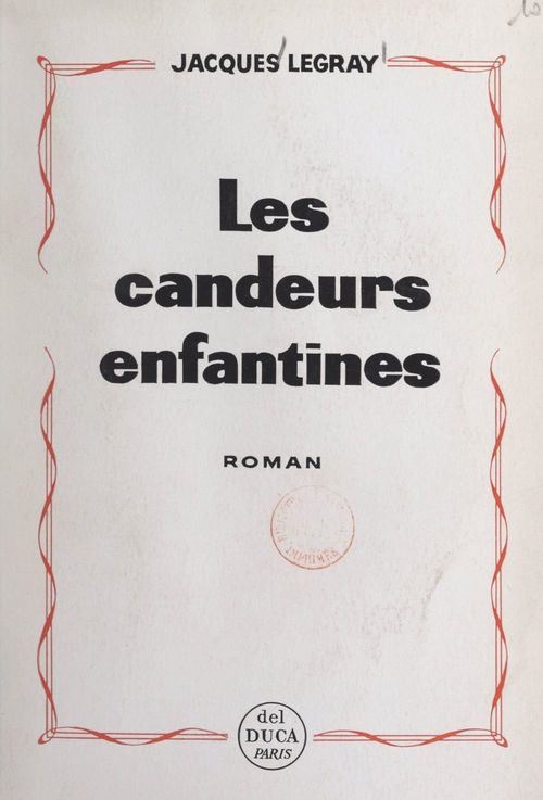 Couverture ebook de Les candeurs enfantines, de Jacques Legray