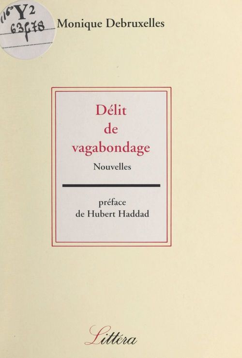 Couverture ebook de Délit de vagabondage, de Monique Debruxelles