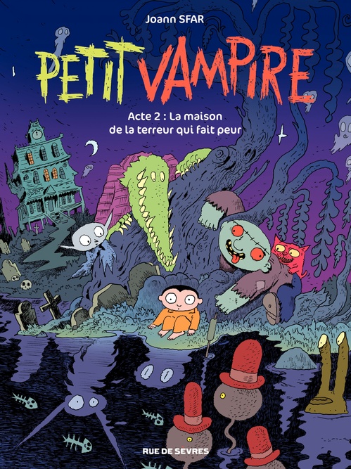 Couverture ebook de Petit Vampire - Tome 2, de Joann Sfar, Sandrina Jardel