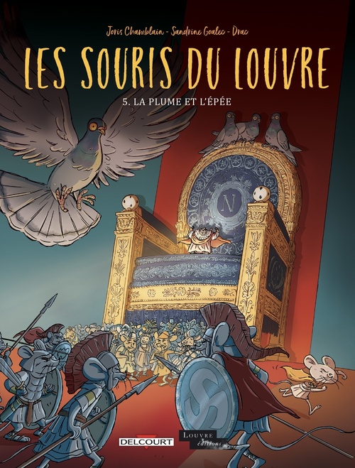 ebook cover of Les Souris du Louvre T05 - La plume et l'épée, by Joris Chamblain