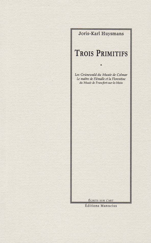 ebook cover of Trois primitifs, by Joris-Karl Huysmans