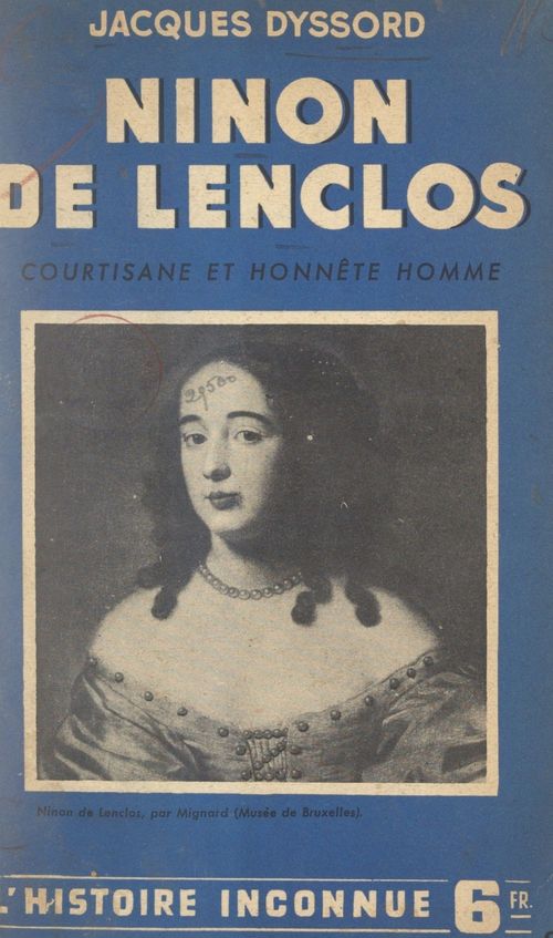 ebook cover of Ninon de Lenclos, by Jacques Dyssord