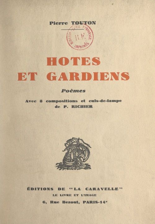 Couverture ebook de Hôtes et gardiens, de Pierre Touton