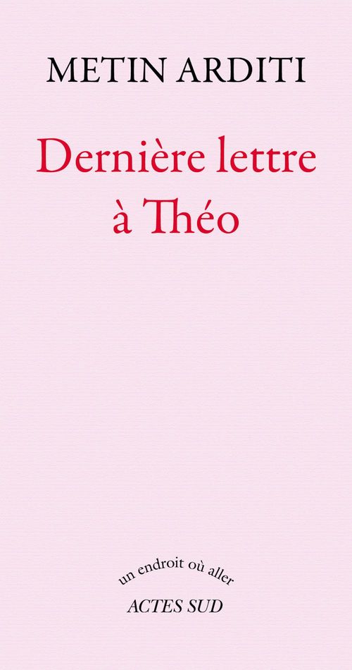 Couverture ebook de Dernière lettre à Théo, de Metin Arditi