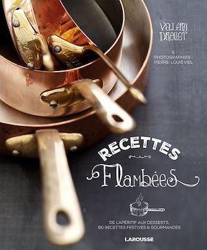 Couverture ebook de Recettes flambées, de Valéry Drouet