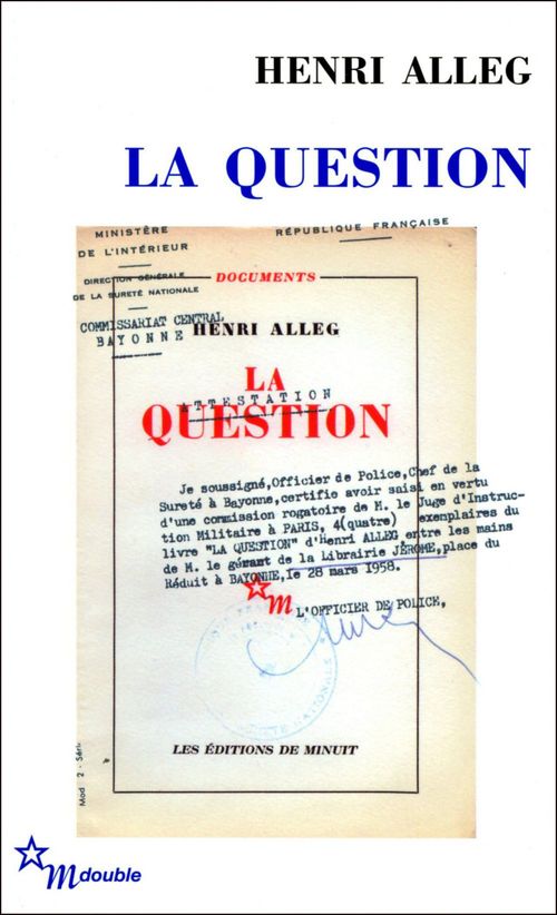 ebook cover of La Question, by Henri Alleg