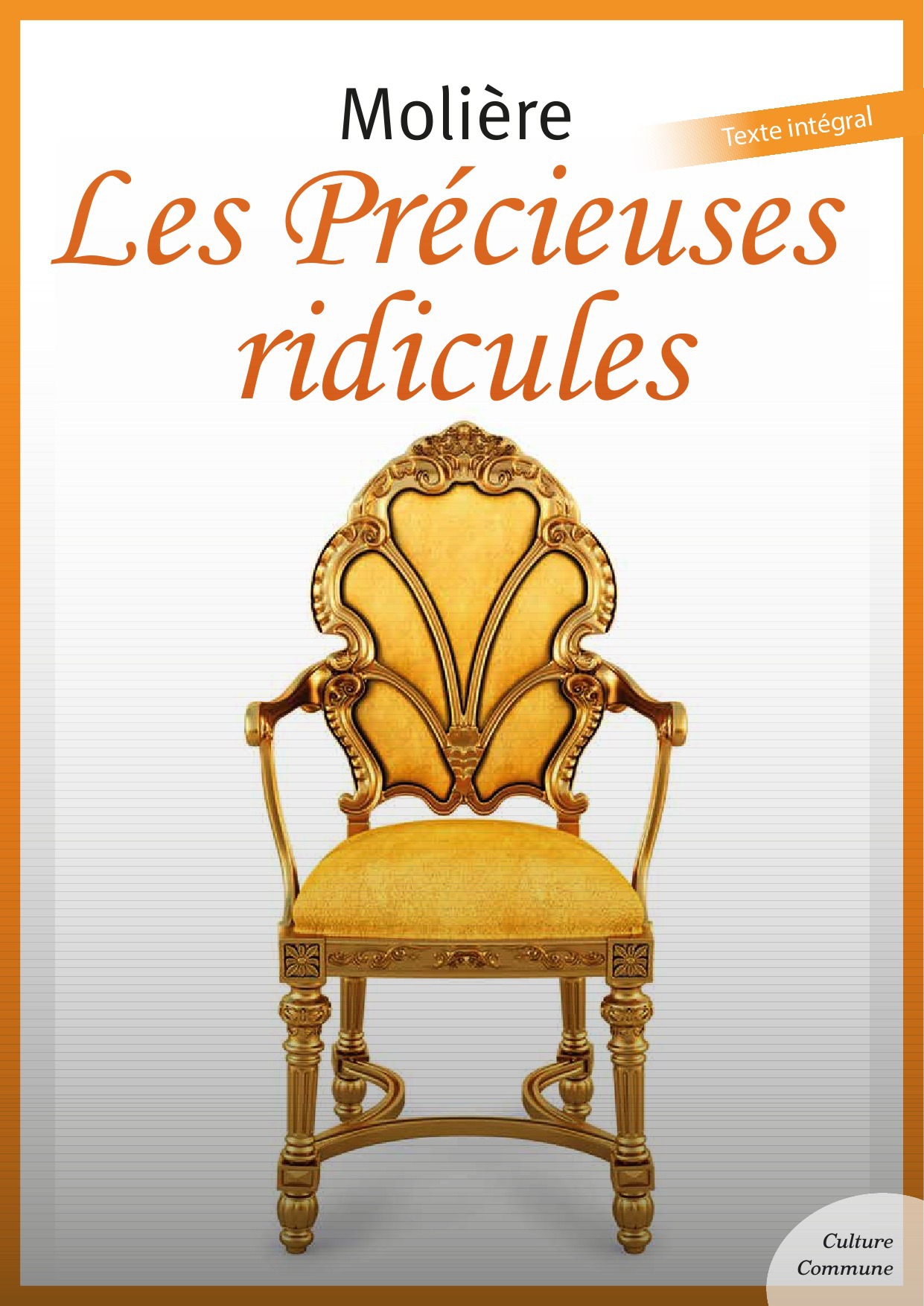 Couverture ebook de Les Précieuses ridicules, de Molière