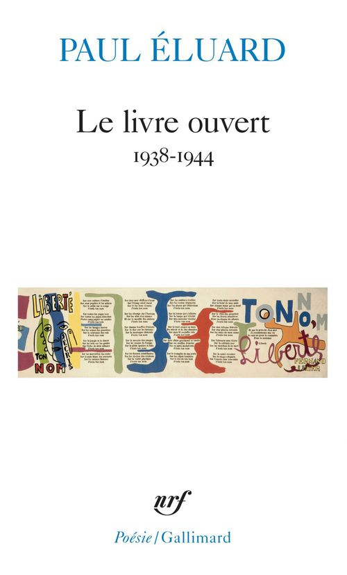 Couverture ebook de Le livre ouvert (1938-1944), de Paul Eluard
