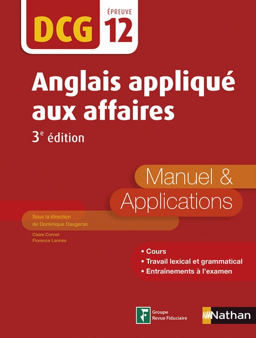 ebook cover of Anglais appliqué aux affaires - Manuel et applications - DCG 12 (E-PUB 2) - 2016, by Collectif