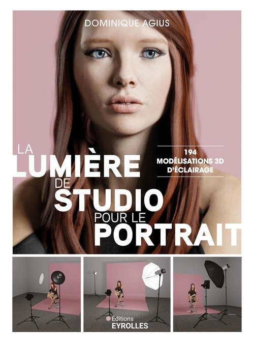 Couverture ebook de La lumière de studio pour le portrait, de Dominique Agius