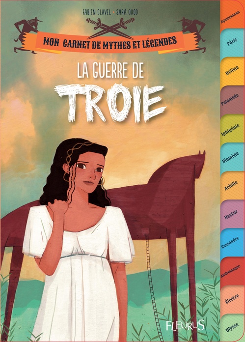 Couverture ebook de La guerre de Troie, de Fabien Clavel, Sara Quod