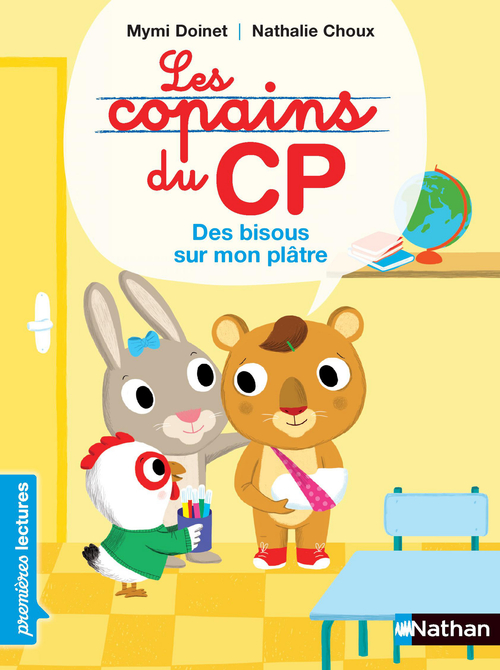 Couverture ebook de Les copains du CP - Des bisous sur mon plâtre, de Mymi Doinet