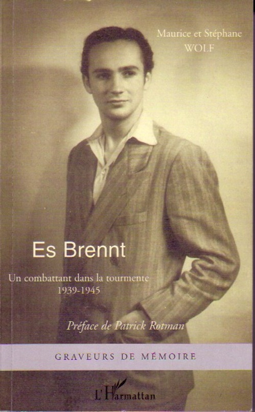 Couverture ebook de Es Brennt, de Maurice Wolf, Stéphane Wolf