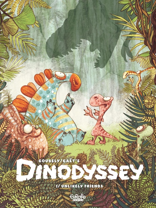 ebook cover of Dinodyssey - Vol. 1 - Unlikely Friends, by Gaët's