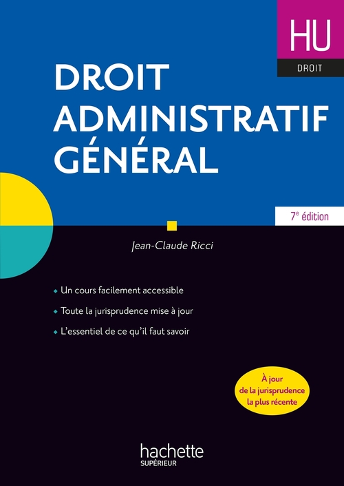 ebook cover of Droit administratif (HU Droit) - Ebook epub, by Jean-Claude Ricci, Frédéric Lombard