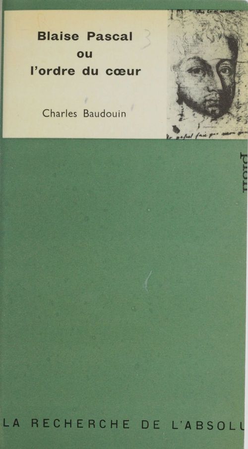 Couverture ebook de Blaise Pascal, de Charles Baudouin