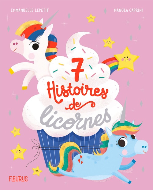 Couverture ebook de 7 histoires de licornes, de Emmanuelle Lepetit