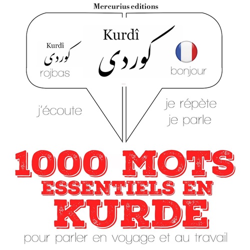audiobook cover of 1000 mots essentiels en kurde, by JM Gardner