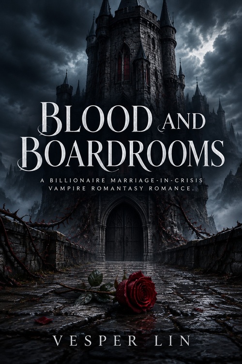 Couverture ebook de Blood and Boardrooms, de Vesper Lin
