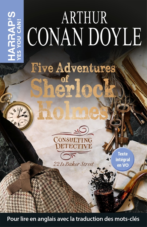 Couverture ebook de Five Adventures of Sherlock Holmes, de Arthur Conan Doyle