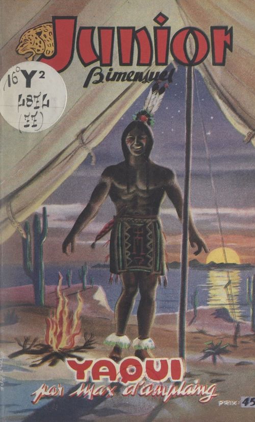 ebook cover of Yaqui, by Max D'Amplaing
