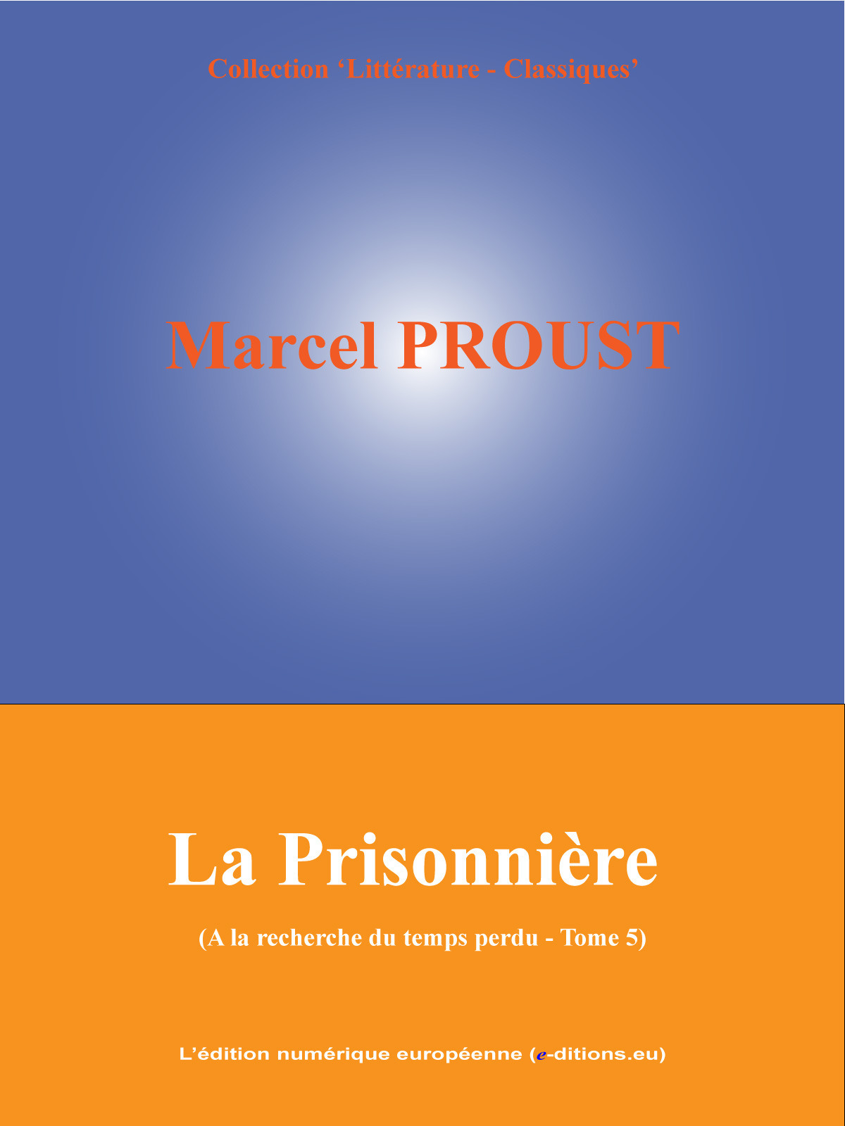 Couverture ebook de La Prisonnière, de Marcel Proust