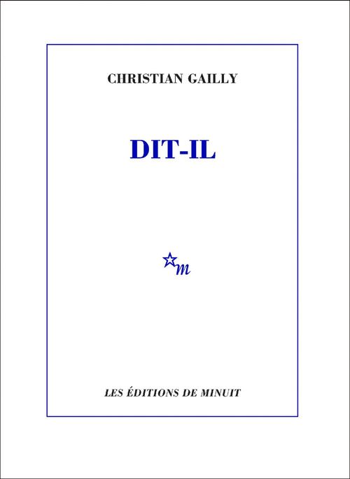 Couverture ebook de Dit-il, de Christian Gailly