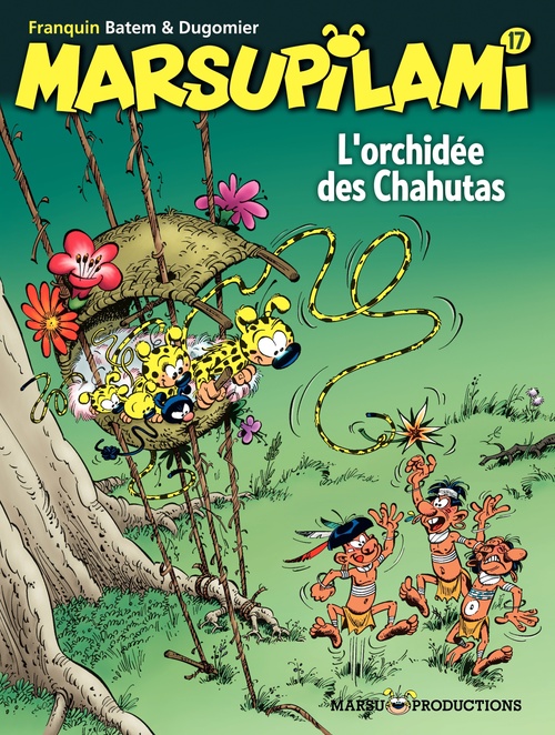 ebook cover of Marsupilami - tome 17 - L'orchidée des Chahutas, by Batem, Vincent Dugomier, André Franquin