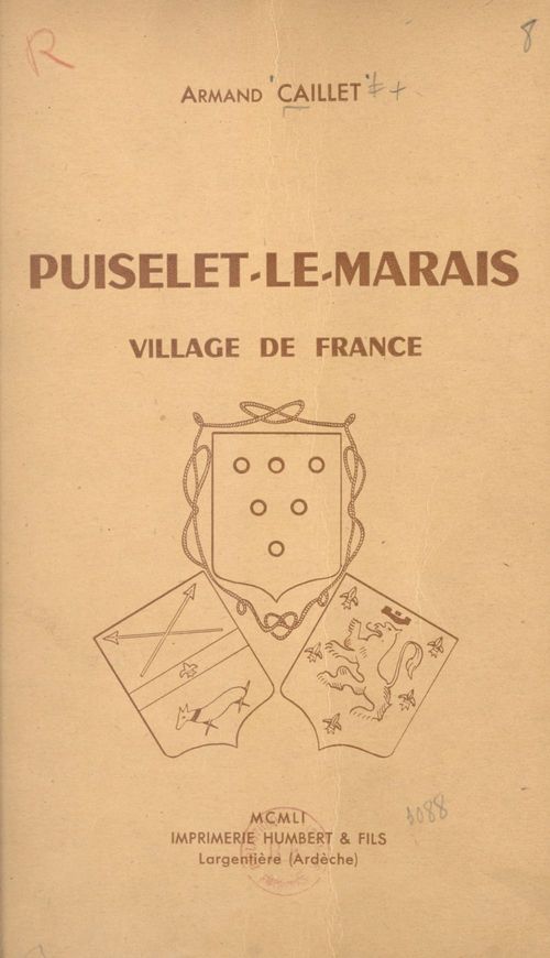 Couverture ebook de Puiselet-le-Marais, village de France, de Armand Caillet