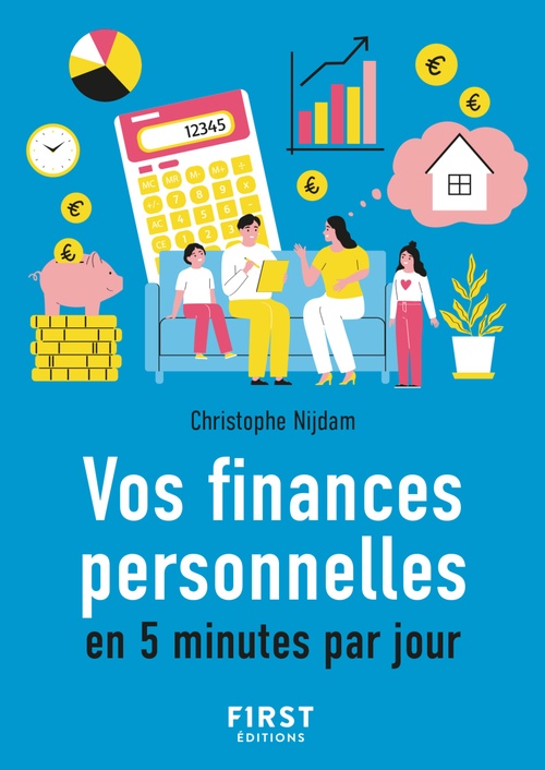 ebook cover of Le Petit livre de vos finances personnelles en 5 minutes par jour, by Christophe Nijdam