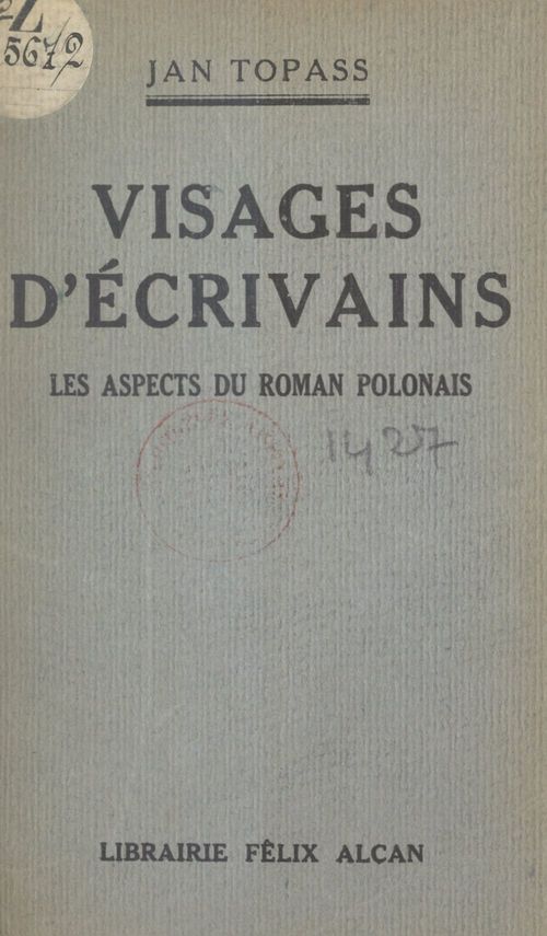 ebook cover of Visages d'écrivains, by Jan Topass