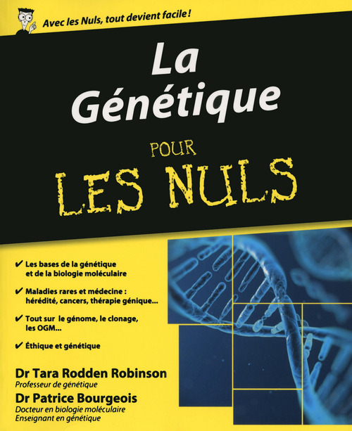 ebook cover of La Génétique pour les Nuls, by Patrice Bourgeois, Tara Rodden robinson