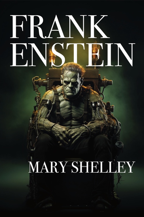 ebook cover of Frankenstein, by Mary Shelley