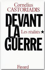 ebook cover of Devant la guerre, by Cornelius Castoriadis