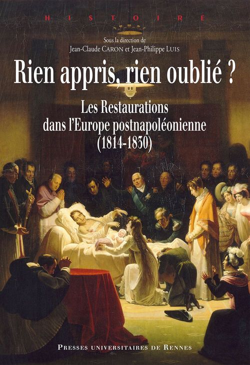 ebook cover of Rien appris, rien oublié ?, by Jean-Claude Caron, Jean-philippe Luis