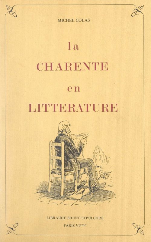 ebook cover of La Charente en littérature, by Michel Colas
