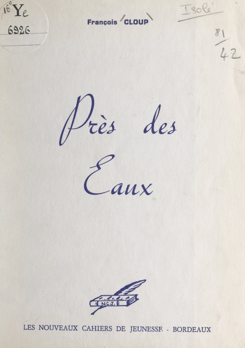 Couverture ebook de Près des eaux, de Francois Cloup