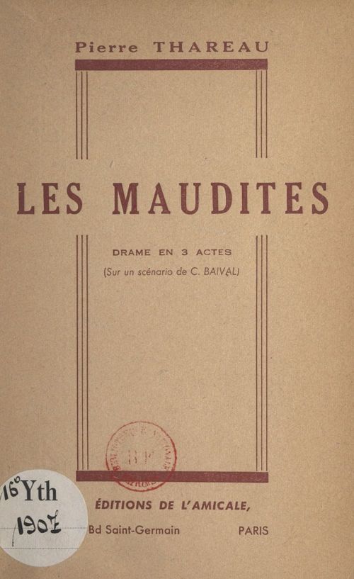 Couverture ebook de Les maudites, de Pierre Thareau