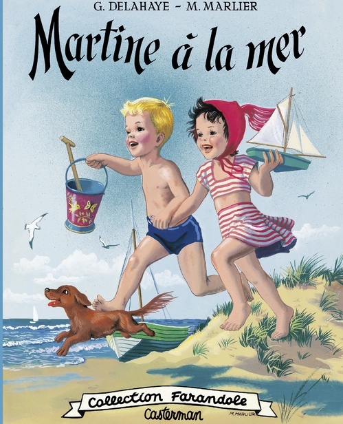 Couverture ebook de Martine à la mer, de Gilbert Delahaye, Marcel Marlier