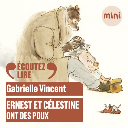 audiobook cover of Ernest et Célestine ont des poux, by Gabrielle Vincent