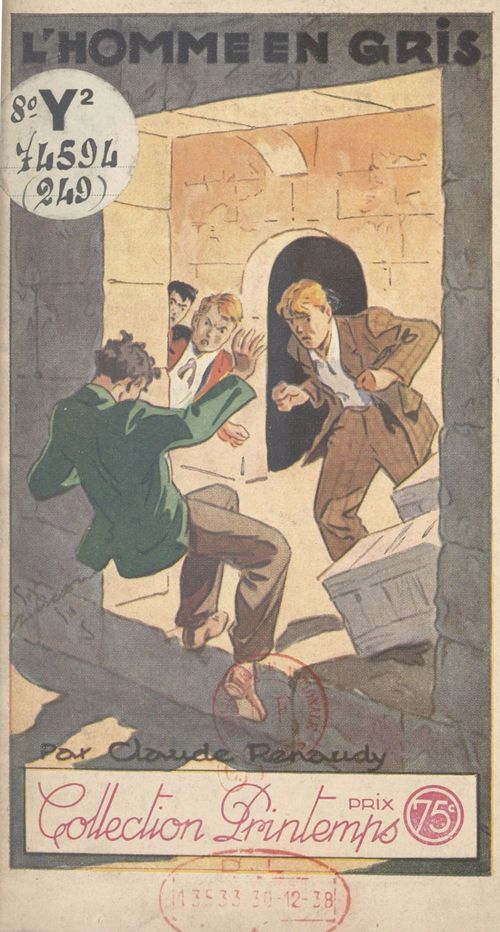 Couverture ebook de L'homme en gris, de Claude Renaudy
