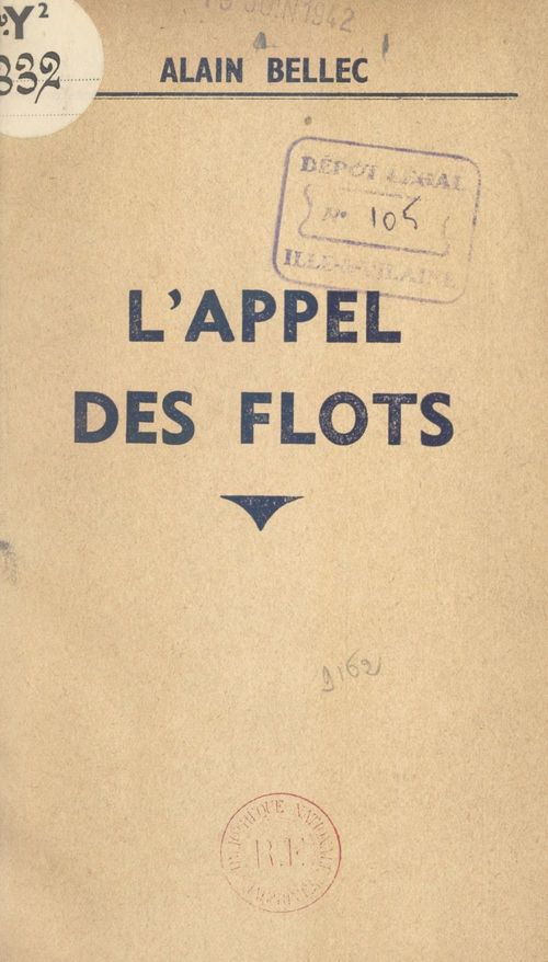 Couverture ebook de L'appel des flots, de Alain Bellec